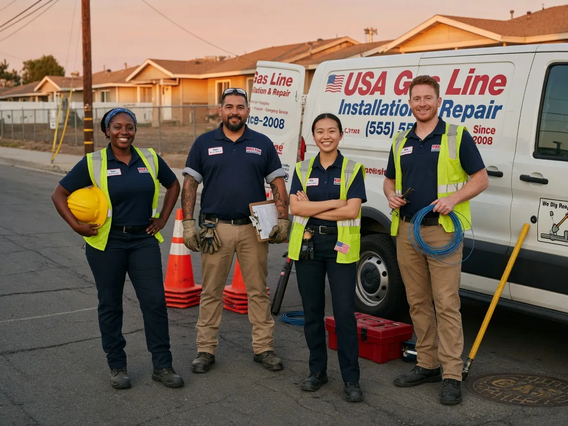 Gas Line Installation company in Sciota, IL